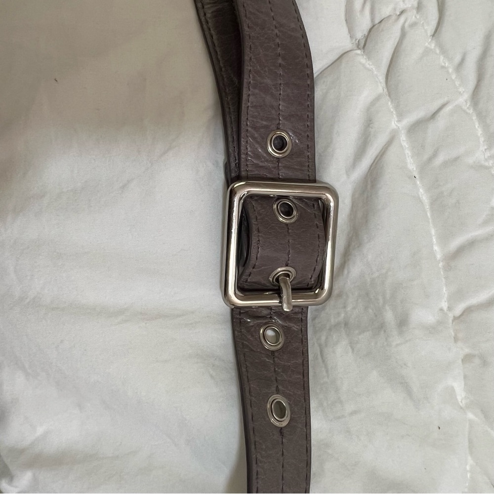 HOBO Leather Crossbody Bag Gray - Picture 12 of 12